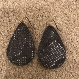 Cute snake print earrings